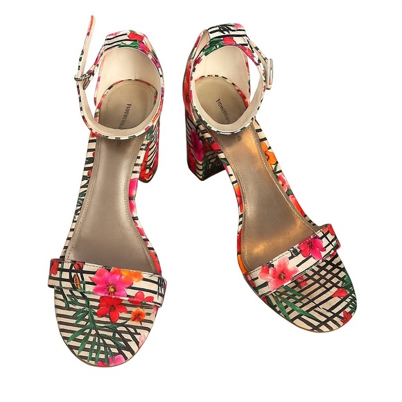 Worthington Multicolor Block Heels Size 10 – Bold, Flirty, Fun Statement - Picture 1 of 7